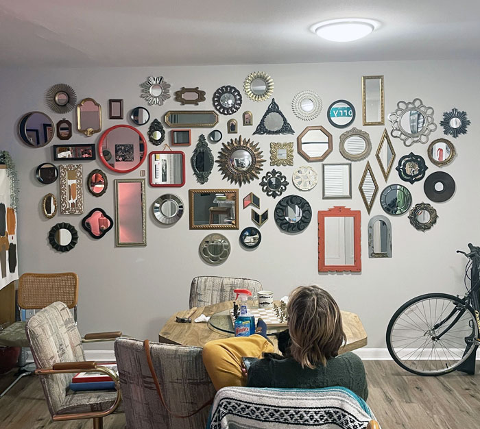 56 Mirrors And Counting. About 2 Years Worth Of Thrifting