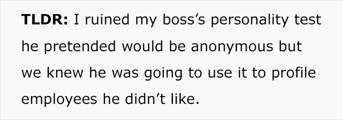 &ldquo;I Watched Him Choke Down His Anger&rdquo;: Woman Answers Personality Test As If She Were Her Boss