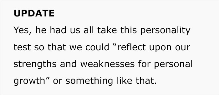 &ldquo;I Watched Him Choke Down His Anger&rdquo;: Woman Answers Personality Test As If She Were Her Boss