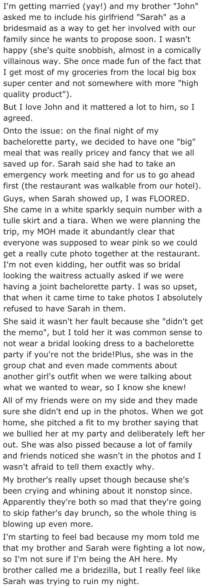 Someone Was Clearly Jealous Of All The Attention The Bride Was Getting