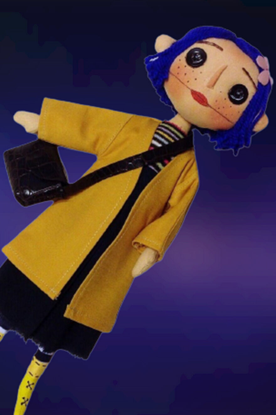Coraline Inspired Art Doll