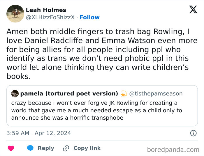 “I Love Daniel Radcliffe and Emma Watson Even More Now”: HP Fans Take Sides After J.K. Rowling's Rant - 10