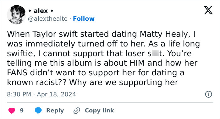 &ldquo;Why Are We Supporting Her?&ldquo;: Fans Outraged Taylor Swift&rsquo;s Album Appears To Defend Matty Healy