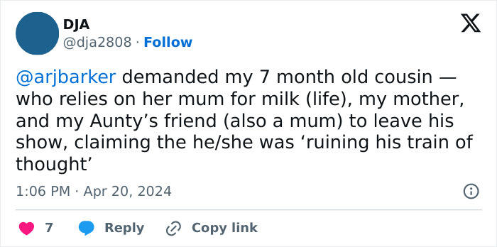 Fans Defend Comedian Who Kicked Mom And Baby Out Of Show For Disrupting It - 3