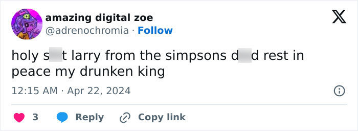 No More Larry The Barfly: The Simpsons Gets Rid Of Iconic Character, Who Was On The Show From The Start