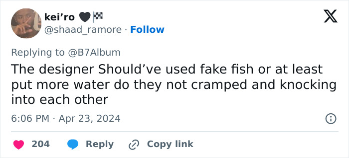 “So Ignorant And Irresponsible”: Fashion Designer Slammed For Dress Made With Living Fish “So Ignorant And Irresponsible”: Fashion Designer Slammed For Dress Made With Living Fish