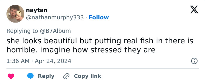 “So Ignorant And Irresponsible”: Fashion Designer Slammed For Dress Made With Living Fish “So Ignorant And Irresponsible”: Fashion Designer Slammed For Dress Made With Living Fish