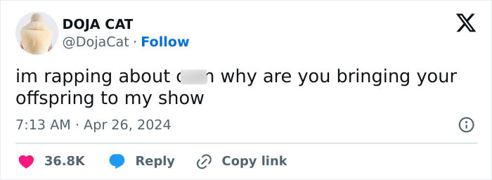 “Leave Your Mistake At Home”: Doja Cat Slams Parents For Bringing Kids To Her Concerts “Leave Your Mistake At Home”: Doja Cat Slams Parents For Bringing Kids To Her Concerts