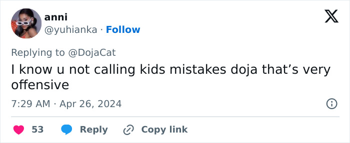 “Leave Your Mistake At Home”: Doja Cat Slams Parents For Bringing Kids To Her Concerts “Leave Your Mistake At Home”: Doja Cat Slams Parents For Bringing Kids To Her Concerts