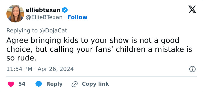 “Leave Your Mistake At Home”: Doja Cat Slams Parents For Bringing Kids To Her Concerts “Leave Your Mistake At Home”: Doja Cat Slams Parents For Bringing Kids To Her Concerts