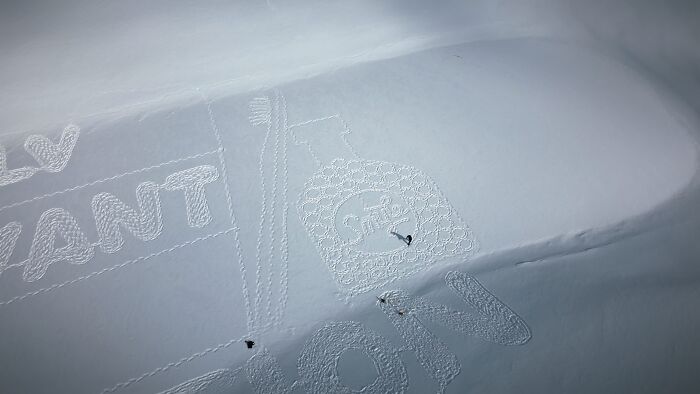Artist Sets World Record With The Largest Snow Artwork To Deliver A Sustainable Message In The Fight Against Plastic