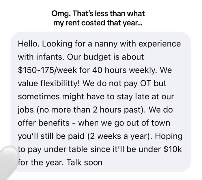 Nanny Shares Screenshots Of The Most Entitled Things Parents Have Asked For And Goes Viral - 18