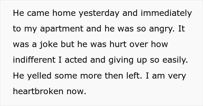 37-Year-Old Man Prank-Breaks Up With Long-Term Girlfriend, Doesn't Like Her Reaction - 7