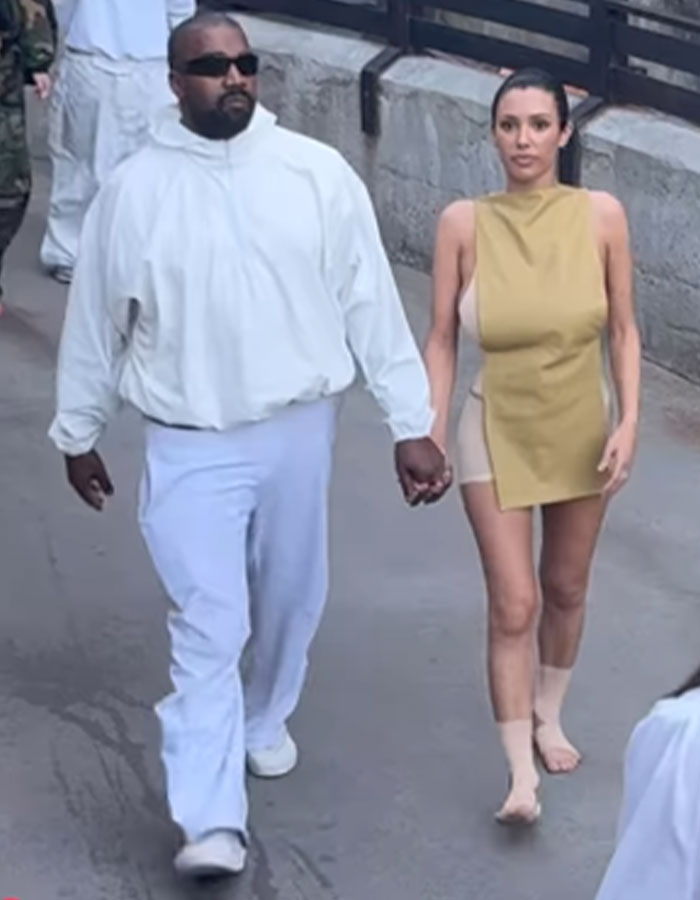 Bianca Censori Covers Up For Disneyland Date With Kanye West, Walks Barefoot Around The Park