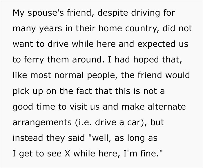 “The Last 6 Days Have Been Hell”: Friend Expects To Be Treated Like A King, Gets A Reality Check - 5