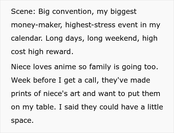 "It's Just A Hobby": Family Hijack Woman's Comic Con Table To Promote Her 8-Year-Old Niece