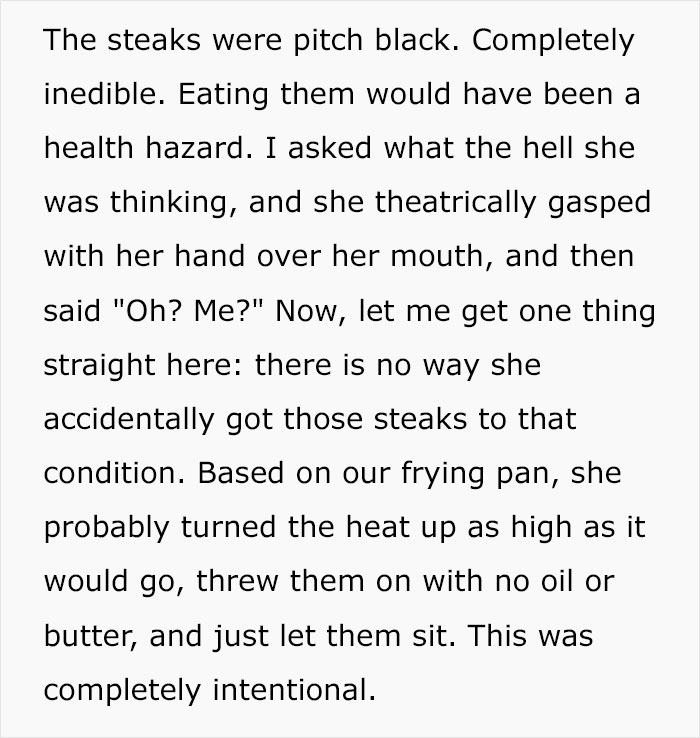 "I've Never Been So Disgusted With Her": GF Cooks Guy Steaks, Pretends She's An Idiot