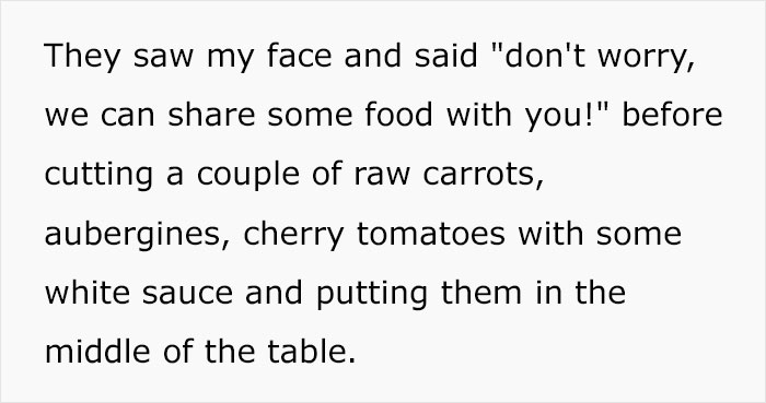 Woman Upset After Being Invited To Dinner Party Where She Was Served Salad While Others Had A Feast - 9