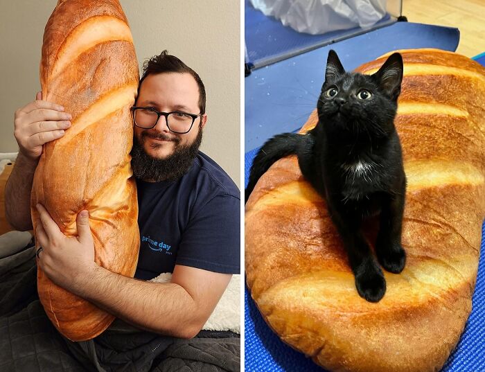 Add A Touch Of Whimsy To Your Home With A 3D Bread-Shaped Pillow: Perfect For Snuggling Or Adding A Fun Accent Piece