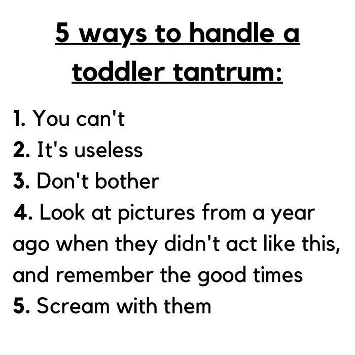 Nunber 5 Works Wonders! 🙌🏼😂
.
.
.
#funny #hilarious #funnyparents #parenting #parenthood #parent #parents #motherhood #pregnancy #mummyblogger #muddledupmummy #mummyblog #mommyblog #mumblog #mommyblogger #momblog #parentingishard #cantstoplaughing #toofunny #funnytruth #funnyas #absolutelyhilarious #lol #laughoutloud #laughing #truth #laughingoutloud #rollonthefloorlaughing #forreal #truestory