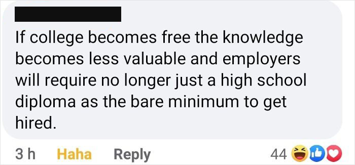 The Worst Possible Outcome Of This Situation Is The Population Becoming More Highly Educated