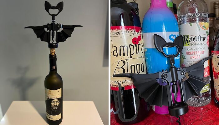 Bat 2-In-1 Wine & Beer Opener - Your Winged Companion For Uncorking Adventure