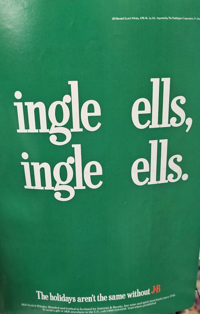 J&b Scotch Whiskey (1990)