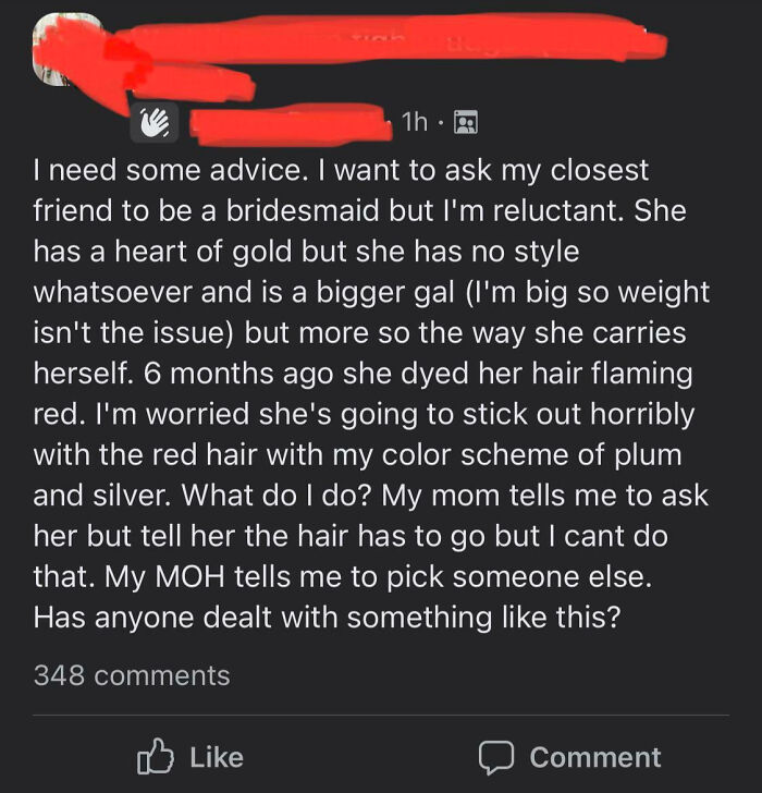 Imagine Thinking That Your Color Scheme Is More Important Than Your "Closest" Friend