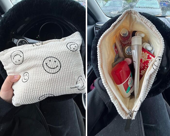 Bring On The Bridesmaid Bonding With This Adorable Smile Cosmetic Bag 