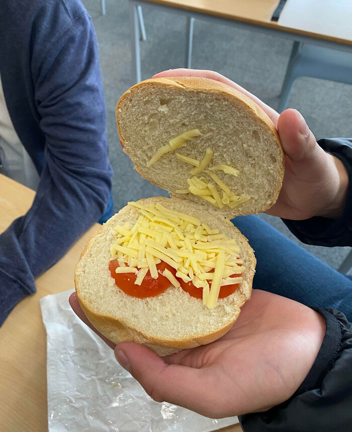 Cheese And Tomato Bagel From My Collage Cafe
