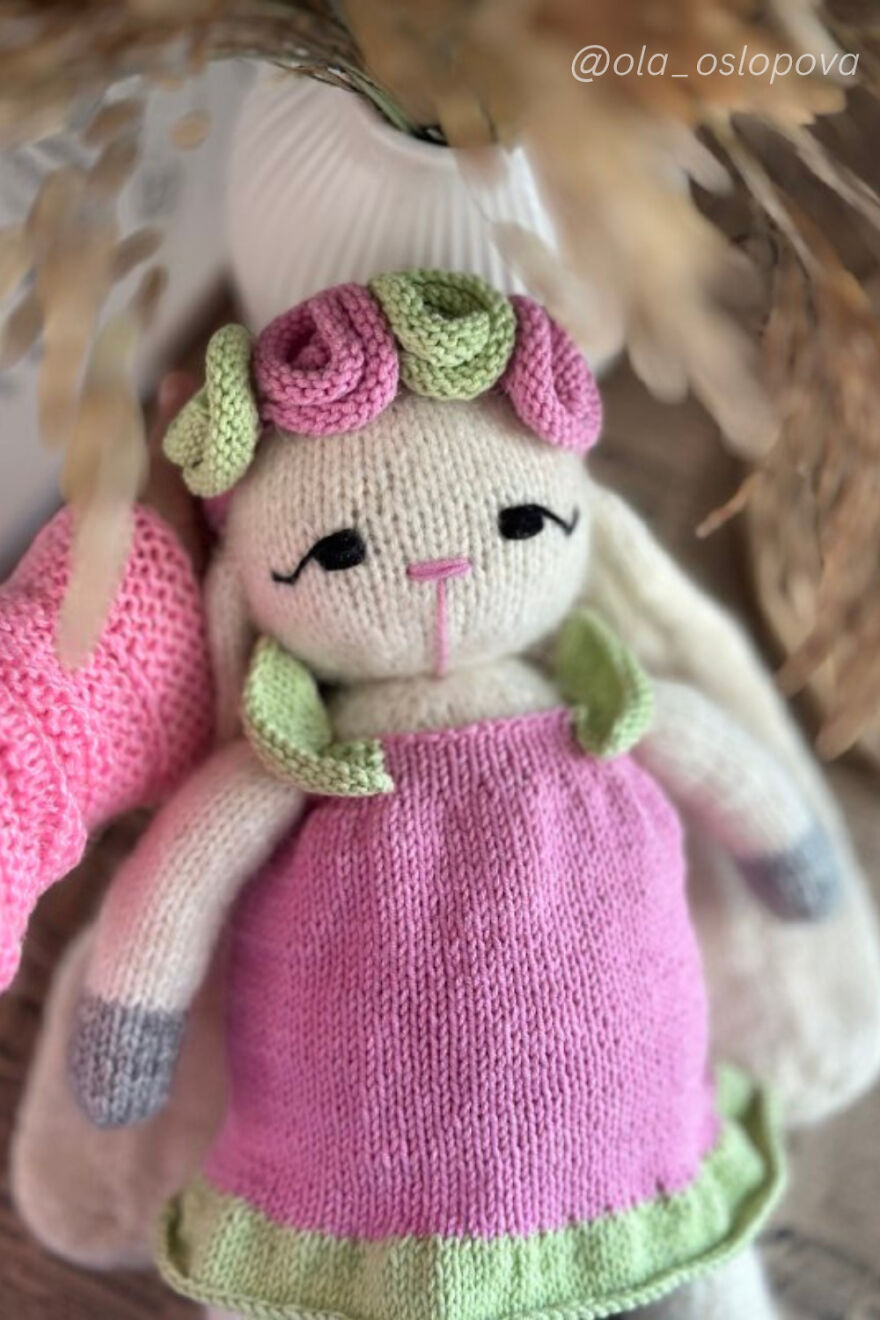 💖do You Want To Learn How To Knit A Charming Bunny With Just Two Knitting Needles? Then This Pattern Is Exactly For You!💖