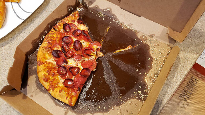 This Pizza Was A Little Greasy