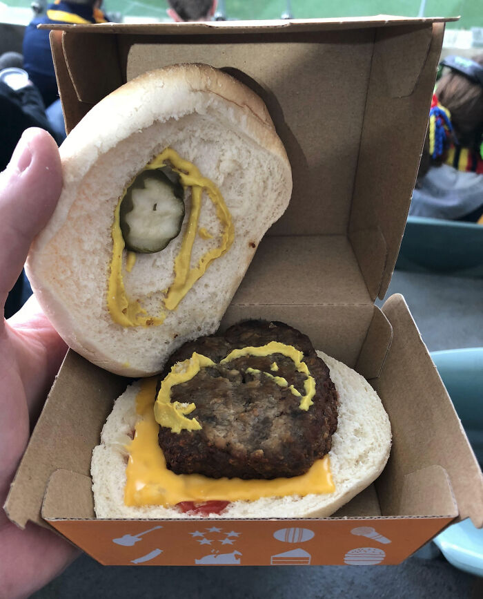 This Burger I Paid $10 For At A Football Game