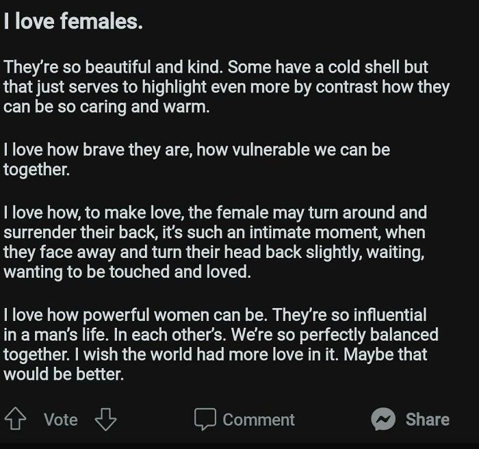 This Man Loves Females