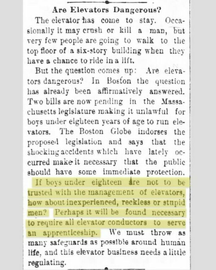 Are Elevators Dangerous? (1889)
#elevator #lift #elevators #escalator #elevatorselfie #architecture #elevatormaintenance #elevatorworld #lifts #elevatormechanic #elevatorshaft #design #elevatortech #asans #construction #r #elevatorconstructor #maintenance #liftengineer #elevatorrepair #elevatortechnology #elevador #elevatorservice #photography #elevatordesign #building #selfie #aufzug #ascenseur #bhfyp