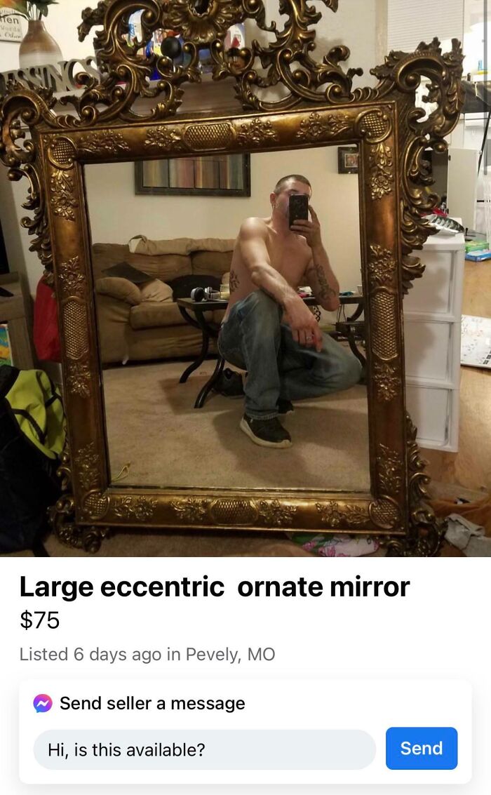 Mirror Removes Shirts