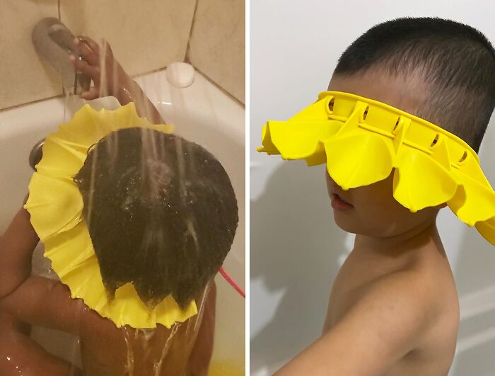 Keep Water Away & Smiles In Play With This Silicone Bathing Hat