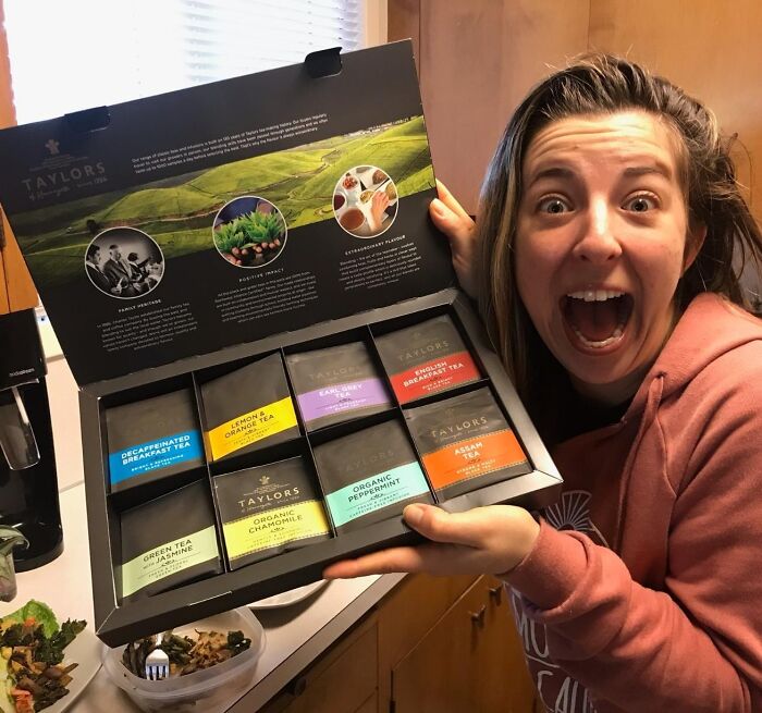 Tea Lover’s Dream: A Birthday Box Of 48 Taylors Of Harrogate Fine Teas!