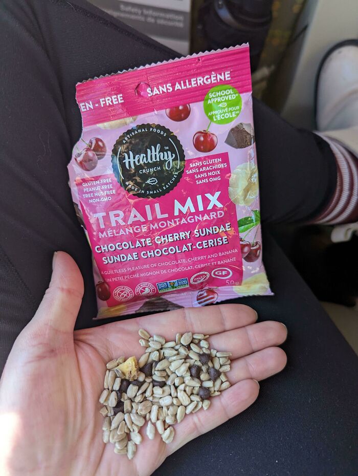 "Chocolate Cherry Sundae" Trail Mix Is 90% Sunflower Seeds