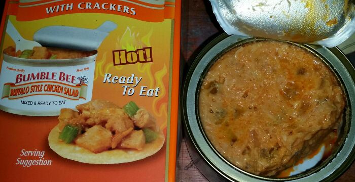 [oc] Definitely Looks Like Cat Food. Couldn't Eat More Than 1 Crackers Worth