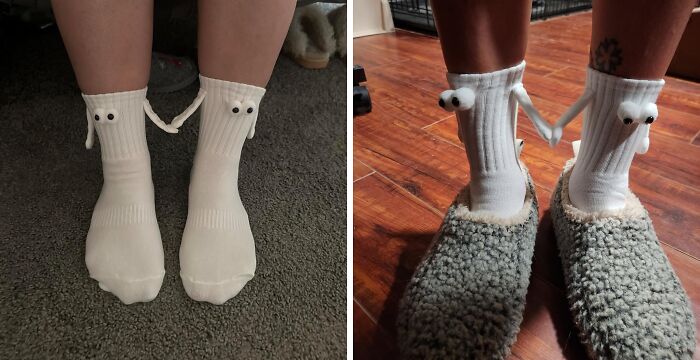 Socktastic Bonds: Magnetic Hand-Holding Socks