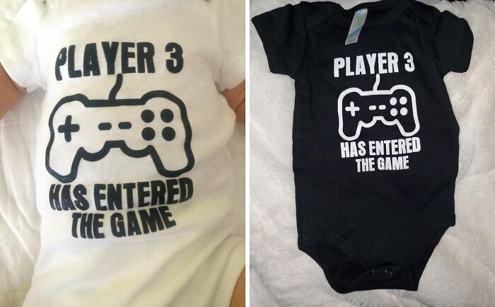 Welcome The Newbie: 'Player 3 Has Entered' Onesie For Gaming Families!