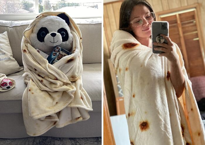 Wrap Yourself In Warmth And Whimsy With A Burritos Tortilla Throw Blanket: Treat Yourself To Cozy Comfort And Playful Style