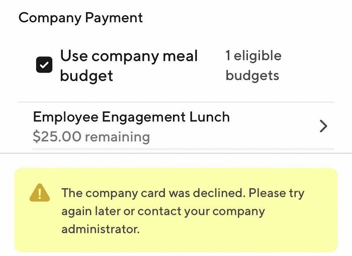 Company Gifted Us All A $25 Doordash Credit For Christmas. This Is What Happens When We Try To Use It
