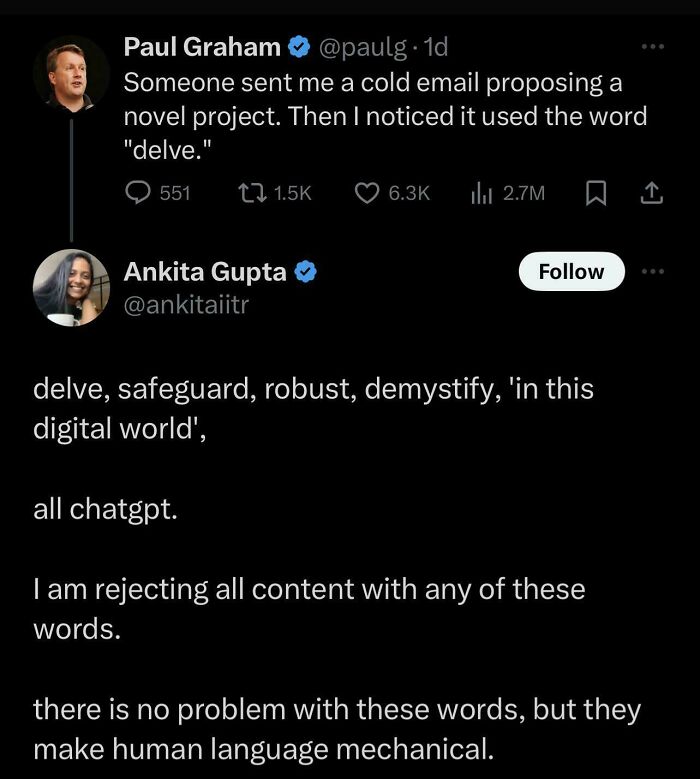 You Might Not Want To Use The Word “Delve” When Writing Your Cover Letters As It Might Be Considered Ai-Generated