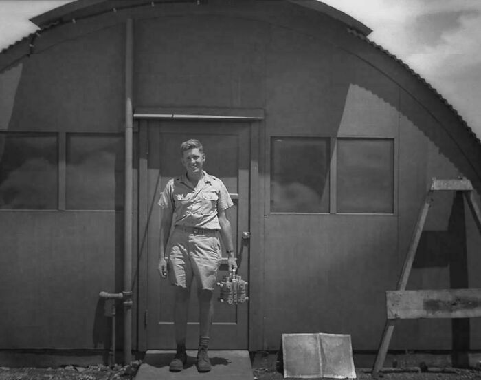 American Physicist Harold Agnew Holding The Core Of The Atomic Bomb They Killed 80,000 People In Nagasaki 1945