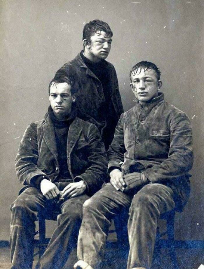 Princeton Sophomores Pose After A Brutal Snowball Fight, 1893
