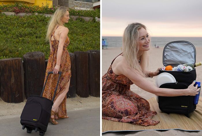 Unleash Your Picnic Passion With The Ultra Compact Cooler Smart Cart: Your Stylish Sidekick For Chilled Adventures