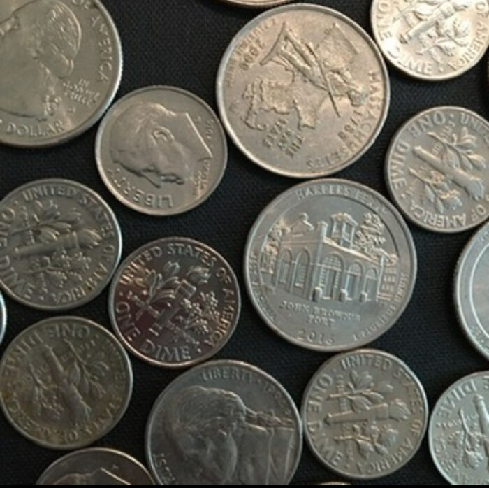 Here Is A Small Collection Of Coins I Have Found While Metal Detecting