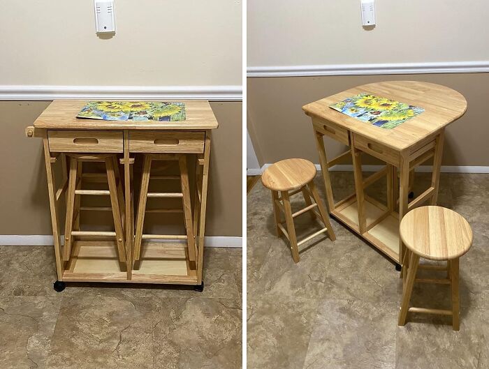 Where Compact Meets Chic - Winsome Drop-Leaf Table Brings Your Kitchen Space To Life!